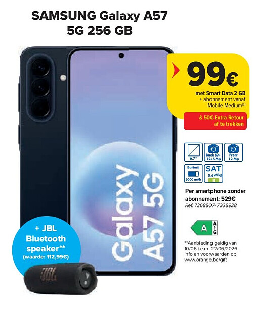 SAMSUNG Galaxy A57 5G 256 GB