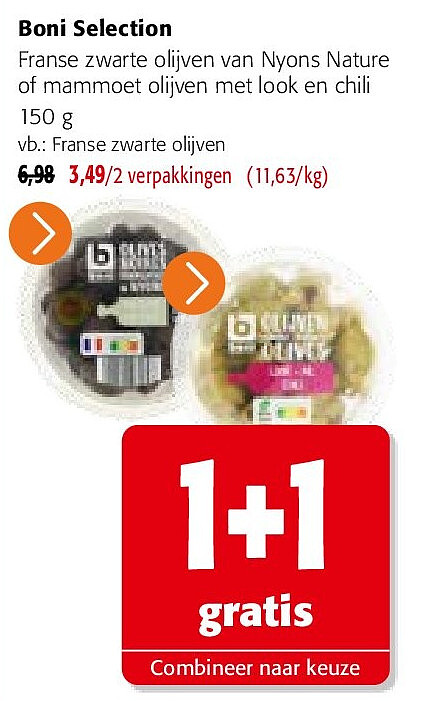 Boni Selection Franse zwarte olijven