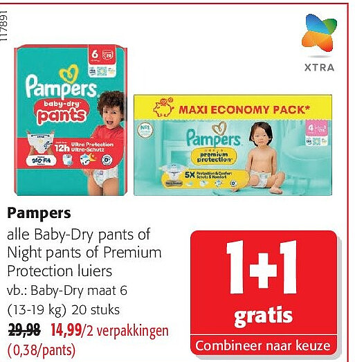 Pampers Baby-Dry maat 6 (13-19 kg) 20 stuks