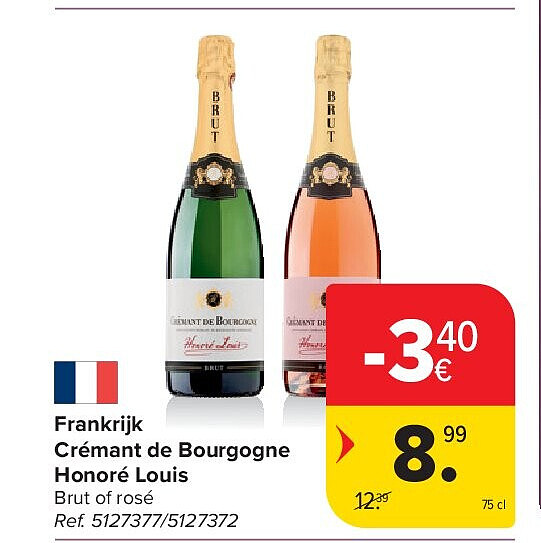 Frankrijk Crémant de Bourgogne Honoré Louis