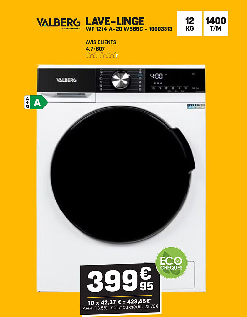 LAVE-LINGE WF 1214 A-20 W566C