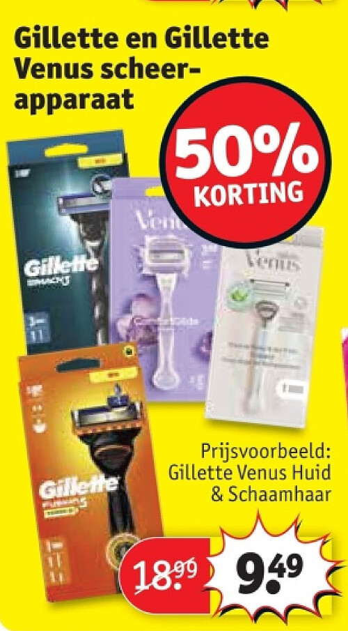 Gillette en Gillette Venus scheerapparaat