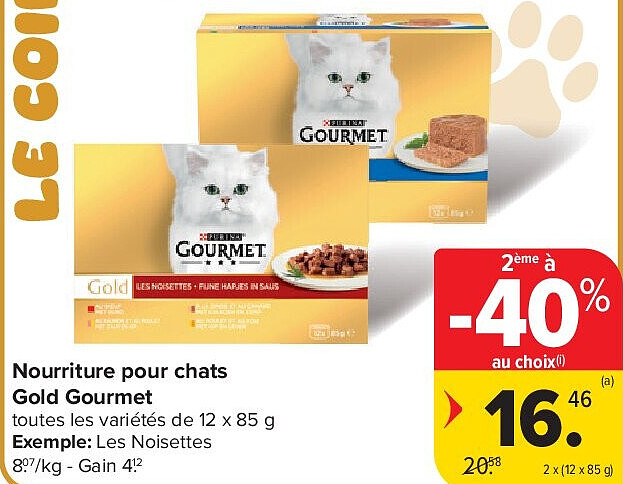 Nourriture pour chats Gold Gourmet 2 x (12 x 85 g)