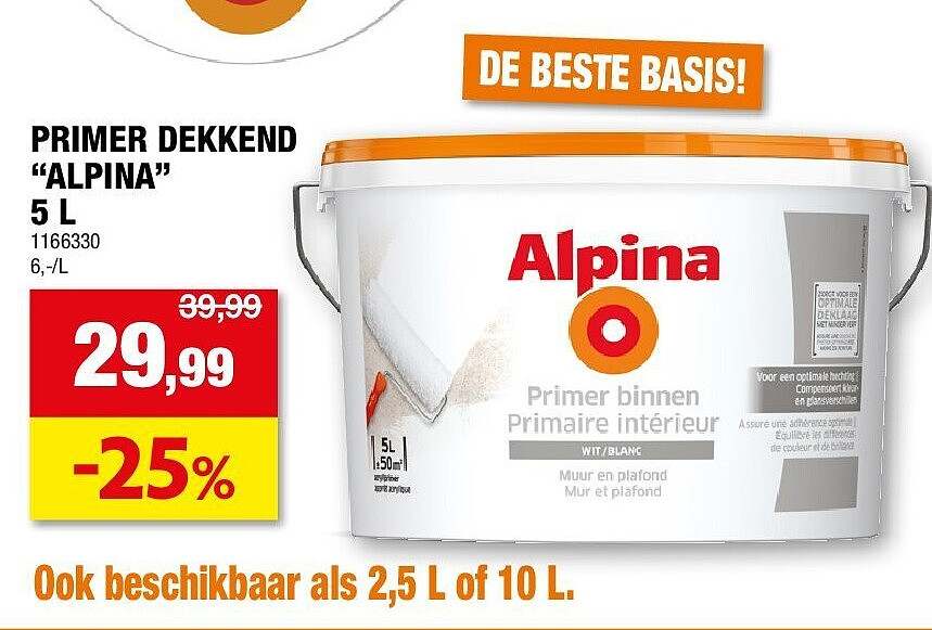 PRIMER DEKKEND “ALPINA” 5 L
