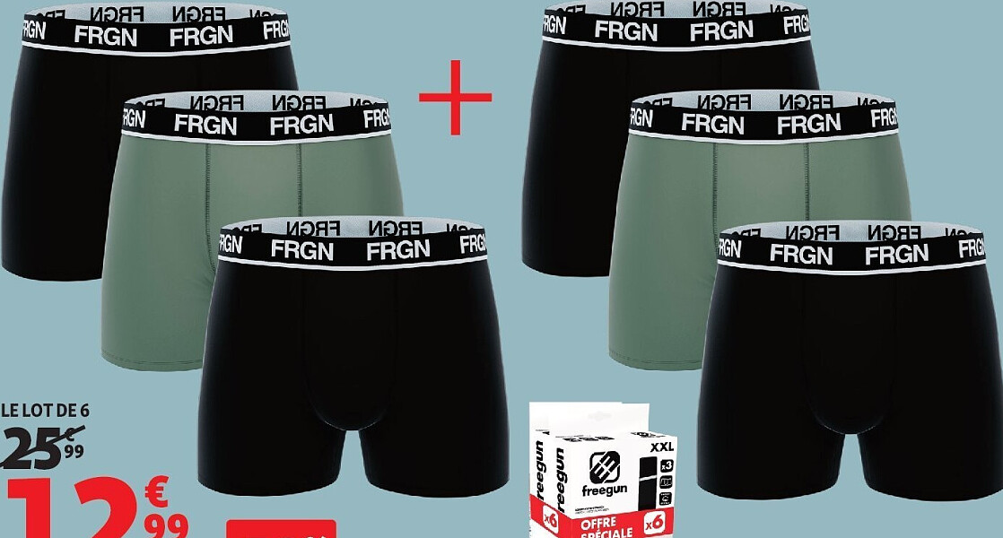 Boxers homme Fregun, lot de 6