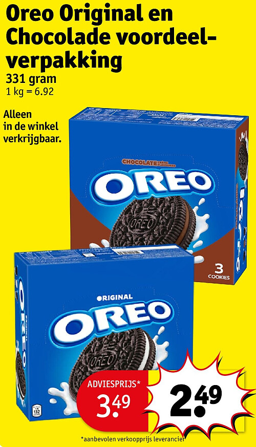 Oreo Original en Chocolade voordeelverpakking