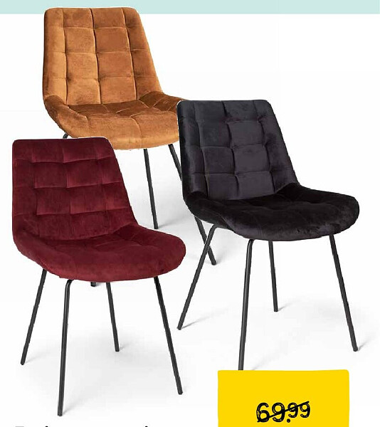 Eetkamerstoel velvet
