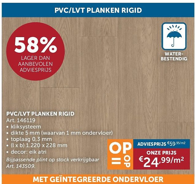 PVC/LVT PLANKEN RIGID