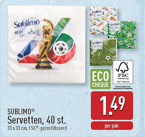 Servetten, 40st.