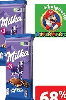Tablettes de chocolat Oreo Milka