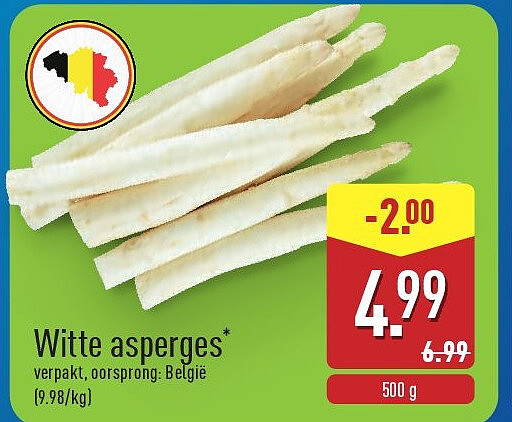 Witte asperges