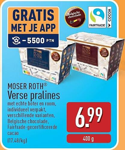 Verse pralines