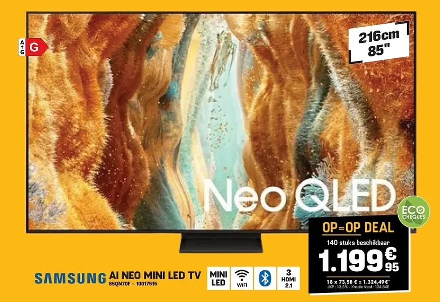 Samsung AI NEO MINI LED TV 85QN70F