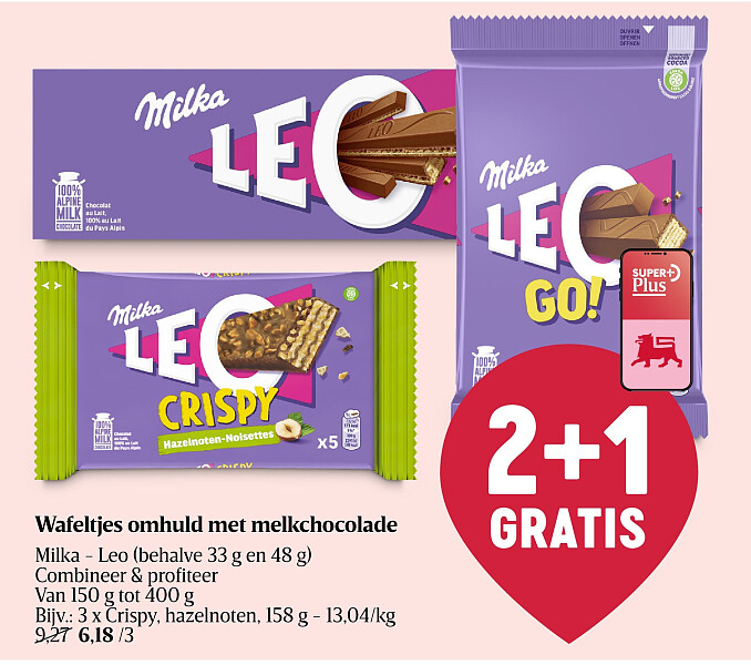 Gaufrettes enrobées de chocolat au lait