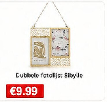 Dubbele fotolijst Sibylle