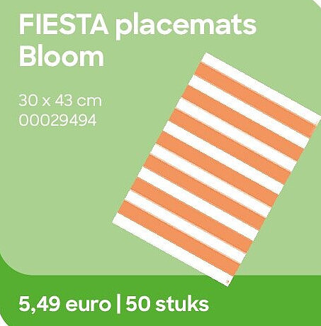FIESTA placemats Bloom