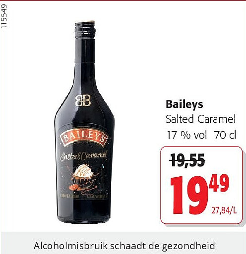 Baileys Salted Caramel 17 % vol 70 cl