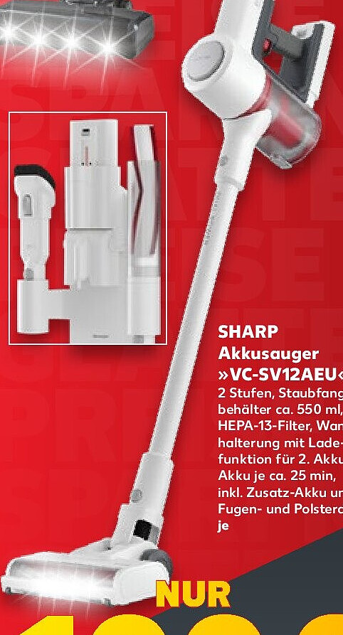 SHARP Akkusauger »VC-SV12AEU«