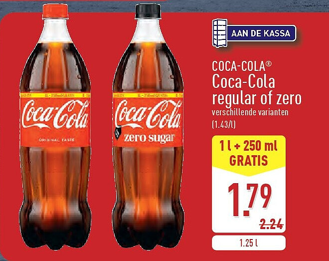 Coca-Cola regular of zero