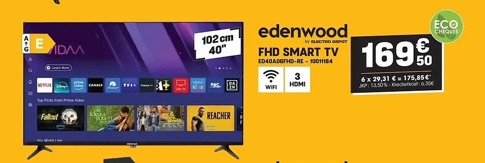 edenwood FHD SMART TV ED40A06FHD-RE