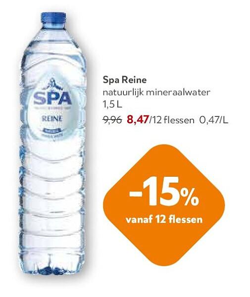 Spa Reine natuurlijk mineraalwater 1,5 L