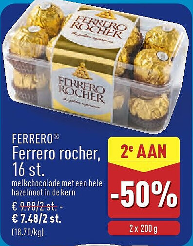 Ferrero rocher, 16st.