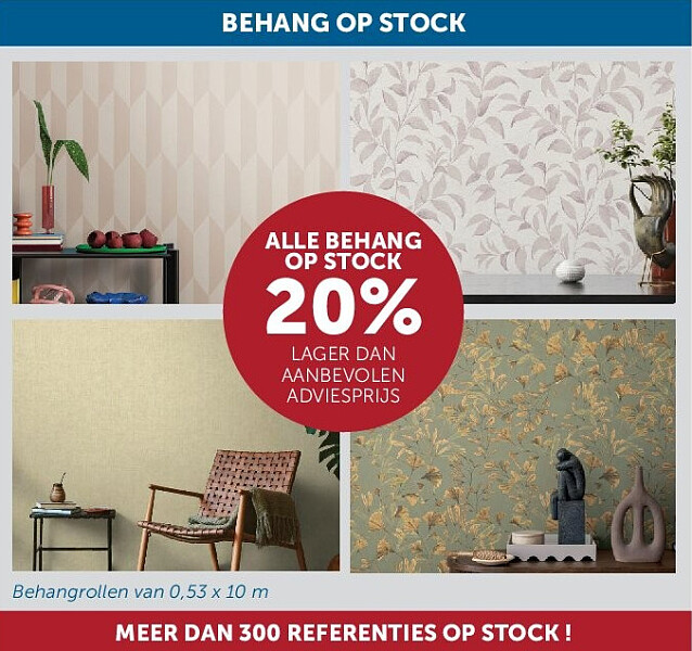 BEHANG OP STOCK