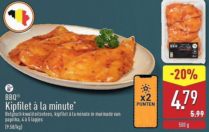 Kipfilet à la minute