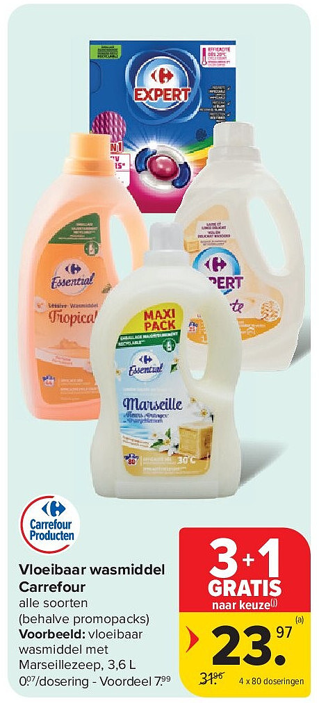 Vloeibaar wasmiddel Carrefour