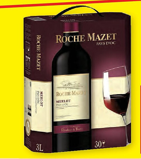 Roche Mazet IGP Pays d’Oc Merlot in BIB 3 l