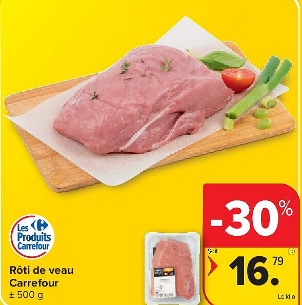Rôti de veau Carrefour