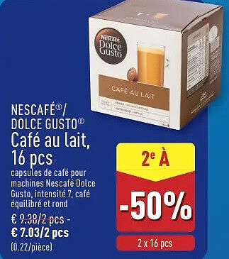 Café au lait, 16 pcs