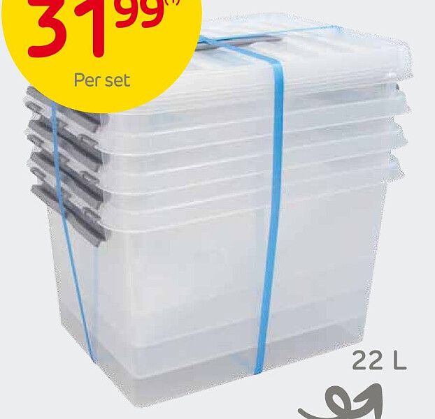 Set van 4 opbergdozen Q-Line