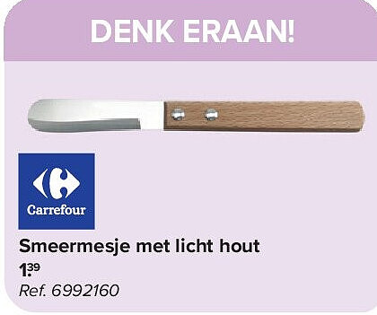 Smeermesje met licht hout