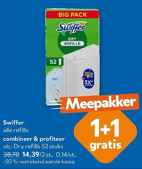 Swiffer Dry refills 52 stuks