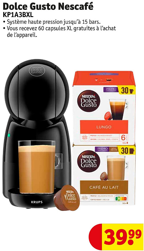 Dolce Gusto Nescafé KP1A3BXL