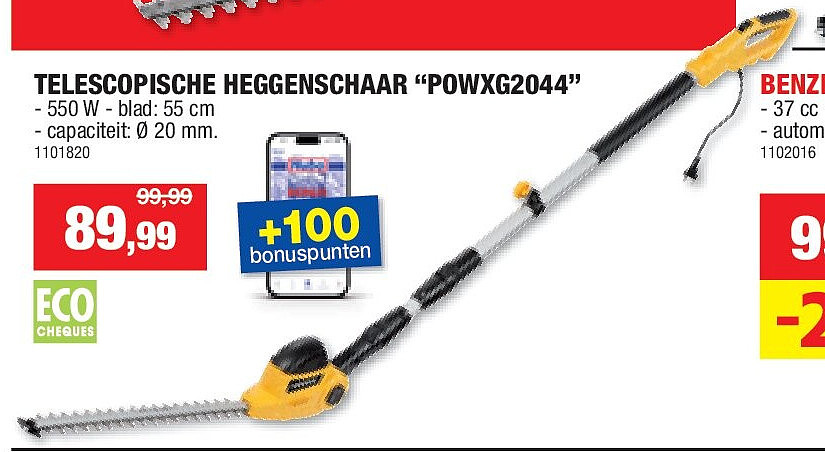 TELESCOPISCHE HEGGENSCHAAR “POWXG2044”