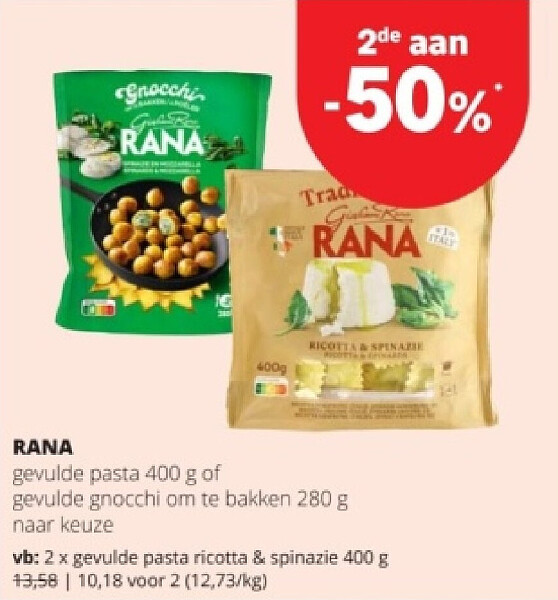 RANA gevulde pasta ricotta & spinazie 400 g