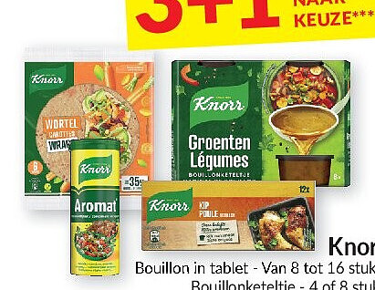Knorr bouillon en maaltijdsoepen