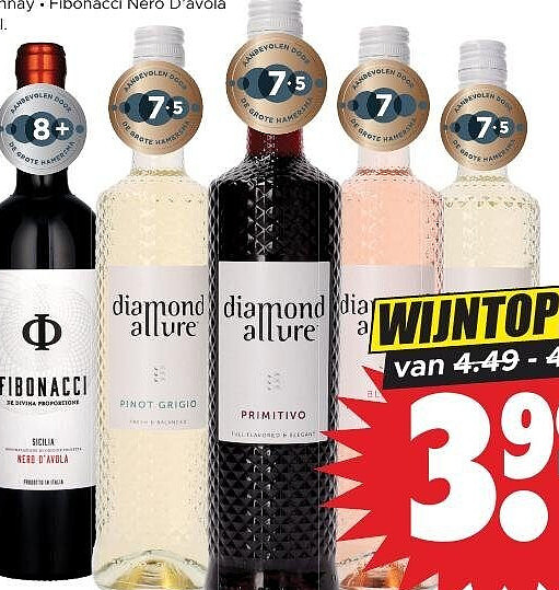 Diamond Allure of Fibonacci Nero d'Avola wijn