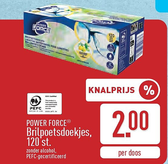 Brilpoetsdoekjes, 120st.