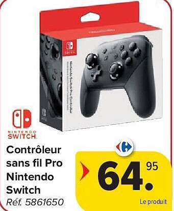 Contrôleur sans fil Pro Nintendo Switch