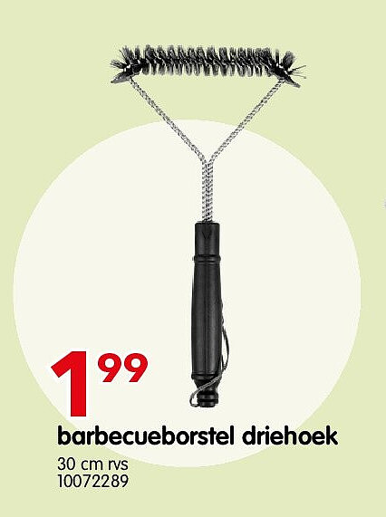 barbecueborstel driehoek
