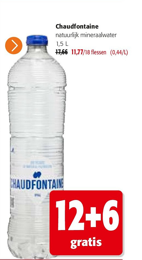 Chaudfontaine natuurlijk mineraalwater 1,5 L
