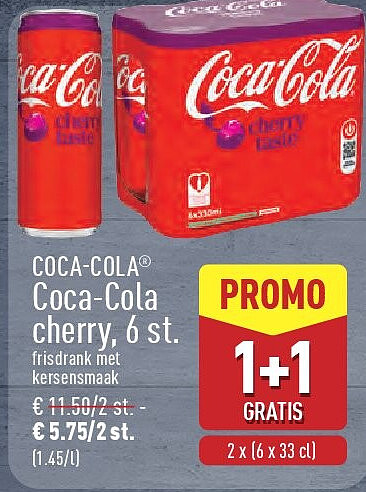 Coca-Cola cherry, 6st.