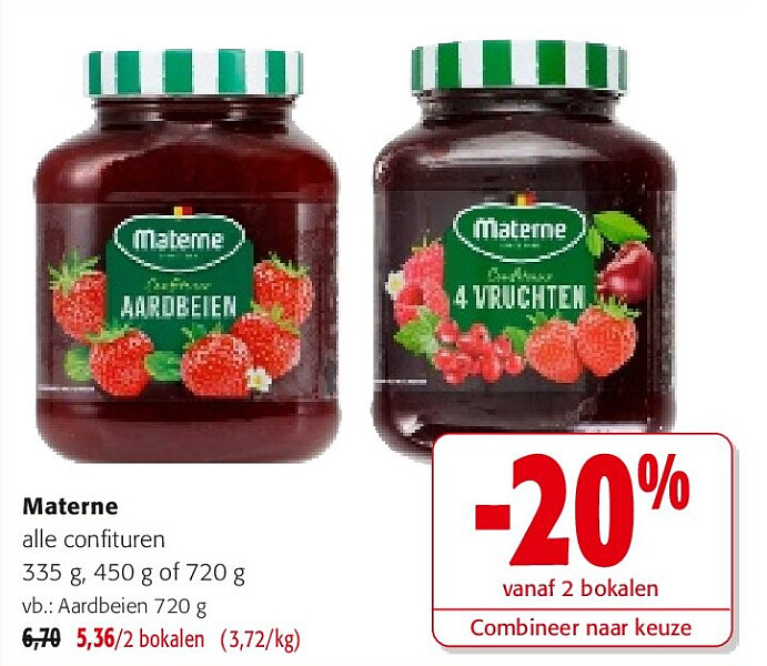 Materne Aardbeien 720 g