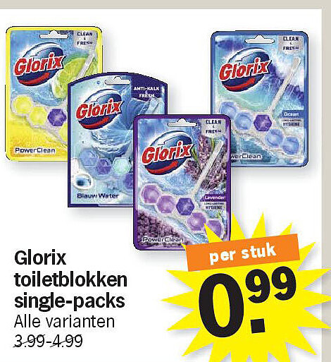 Glorix per stuk toiletblokken single-packs