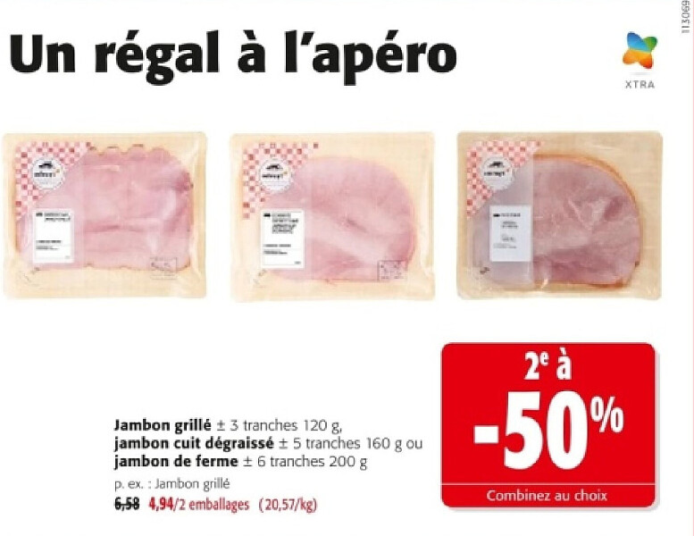 Jambon grillé