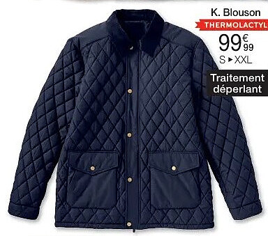 Blouson Thermolactyl matelassé