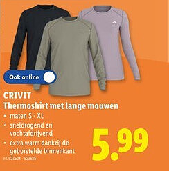 CRIVIT Thermoshirt met lange mouwen